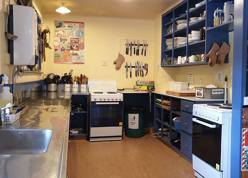 communal kitchen with all the essentials